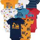 Onesies Brand Baby Boys' 8-pack Short Sleeve Mix & Match Bodysuits (0-3 Months, Truck)