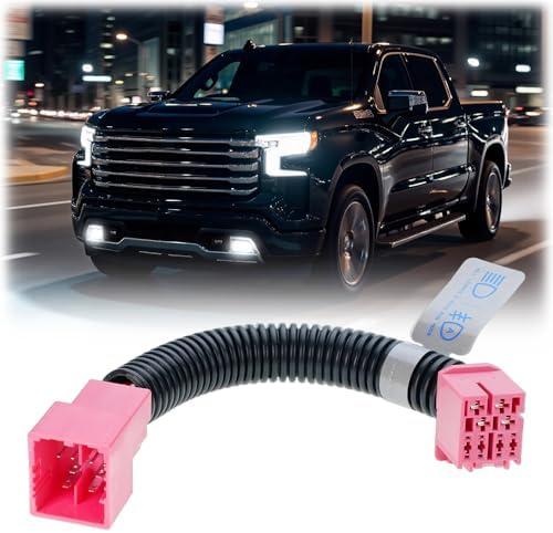 Auto Fog All Lights Mod Harness Compatible with 2022-2026 GMC Sierra Chevy Silverado 1500, 2024-2026 2500 3500 HD Fog Lights Always On When Intellibeam/High Beams/Auto Headlamps On PlugPlay Error Free