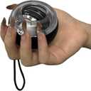 Gyro Power Wrist Trainer Ball - Strengthen Arms, Fingers, Wrist Muscles & Bones. Features Vibrant LED Lighting - Manual Spin for Fitness & Rehab!