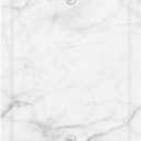 White Grey Marble Print No Device Single Blank Light Switch Plates Outlet Covers Gray Decorative Wall Plate Electrical Switchplate Decor Accessories 5"x3"