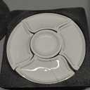 Chip and Dip Serving Set, 13.5" Serving Platters and Trays, Appetizer Serving Tray, Divided Serving Tray, Party Serving Relish Trays and Platters, Lazy Susan Taco Bar, Lazy Susan Serving Platter