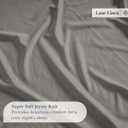 Twin Size Fitted Sheet - Stretchable Jersey Knit Fabric - Snug Fit Up to 15" Deep Pocket Fitted Bottom Sheet - 100% Polyester, Ideal for Relaxing Sleep - Machine Washable, Anti Pilling - London Fog
