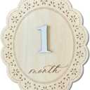 Baby Girl Monthly Milestone Signs, 1-12 Monthly Baby Milestone Girl, Newborn Photography Props Double-Sided, Nursery Decor for Girls (M03)