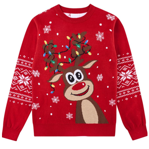 Lovefairy Kids Ugly Christmas Sweater Girls Boys Funny Tacky Novelty Knit Pullover for Xmas 11-12 Years