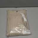 OUGES 2025 Fall Sweater Dress for Women Crew Neck Long Sleeve Knit Lightweight Casual Dresses (Large, Beige)