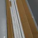 Tension Curtain Rod 43-163 Inches Extra Long White Heavy Duty Tension Rods Adjustable Curtain Rod No Drilling Spring Loaded Tension Rod for Windows Patio Hold Up Blackout Curtains and Non Slip