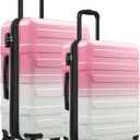 Luggage Sets 2 Piece, Hard Shell Expandable Carry on Suitcase with Spinner Wheels and TSA Lock, Lightweight Travel Luggage Set