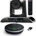 4K Conference Room Camera System, AI Auto-Tracking PTZ Camera 5X Digital Zoom with Speakerphone Set 120 Wide-Angle USB3.0 for Zoom Skype Teams OBS and More