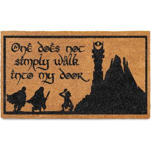 One Does Not Simply Walk Into My Door Mat 30x17 Inch, Trilogy Door Mat for Covered Outdoor Area, Middle Earth Welcome Mat, Nerdy Rug, Fan Doormat, Fantasy Decor, Geek Decor, Nerd Gift