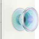 PopSockets Phone Grip with Expanding Kickstand, Adhesive Grip - Translucent Clear Iridescent