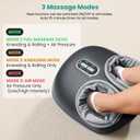 Nekteck Shiatsu Foot Massager with Heat [2026 Upgraded], 3 Modes Deep Kneading Therapy Air Compression, Feet Massage Tool for Plantar Fasciitis, Relaxation Gifts for Men Women, Fits Size to US 13, Gray, Large