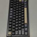 RedThunder K95 Wireless Mechanical Keyboard, TFT Screen & Knob, Tri-Mode BT5.0/2.4GHz/USB-C Hot Swappable Custom, Pre-lubed Linear Pink Switches, Gasket Structure, RGB Gaming Keyboard, Black-Gold