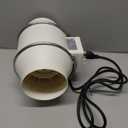 4 Inch Inline Duct Fan, 50W Ventilation Exhaust Blower Fans with 280 CFM High Efficiency Airflow for Ducting Vents Bathroom, Kitchen, Grow Tent and Hydroponics