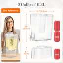 Lifewit 3 Gallon Drink Dispenser for Parties, Large Plastic Beverage Container with Fruit Infuser & Leak-Proof Spigot, BPA Free Water Pitcher for Juice/Tea/Lemonade - Ideal for Bar & Outdoor, 2 Pcs