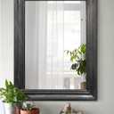 Mirrors for Wall with Black Wood Frame Large 26"x18" Rectangular Hanging Mirrors for Bathroom Bedroom Living Room Home Decor