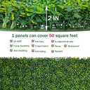 ODTORY Artificial Boxwood Roll Panels: 5FT X 10FT (50 sqft) UV-Anti Artificial Ivy Privacy Fence Wall Screen for Indoor Outdoor Green Grass Wall Decor & Ivy Fence Covering Privacy