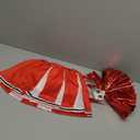 Cheerleader Costume for Girls Cheerleading Outfit Cheer Leader Dress for Halloween Party (3T/100, Red)