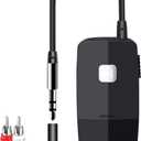 iDIGMALL Advanced Bluetooth 5.4 Receiver for Home Stereo, Wireless Audio Adapter for Wired Speaker Car Stereo Music Streaming with 3.5mm RCA Jack, 20 Hours Playtime, Easy to Slide ON/Off, Multi-Point