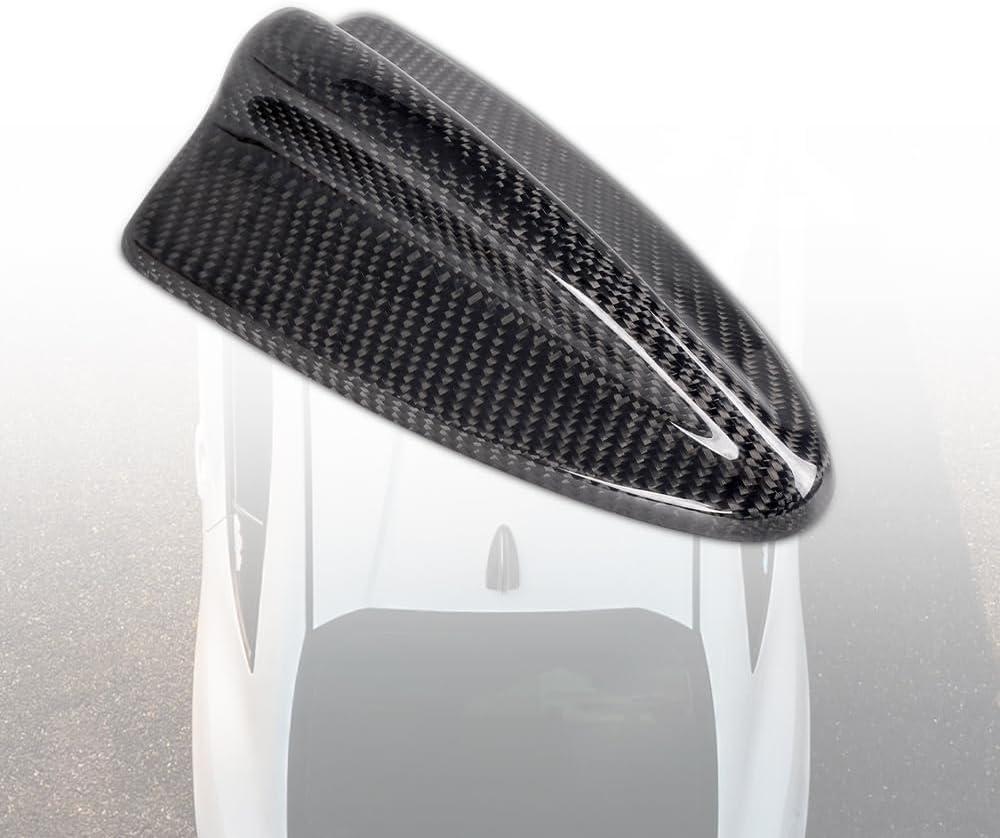Carbon Fiber Car Shark Fin Antenna Cover for BMW 3 Series E90(320i,323i,325i,328i,328xi 2006-2011),(330i,330xi 2006-2010),(325xi 2006-2007),E91,E92,E93,X1(E81,E82,E87,E88),Antenna Trim