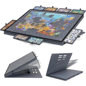 Becko US 1500 Piece Tilting Puzzle Board with 2-in-1 Designed Stand & Cover