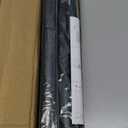 Thestoa Shower Curtain Rod Adjustable 43-92 inch, 1"Diameter Spring Tension Curtain Rod No Drill, Anti-Rust Non-Slip Shower Rod, Black Shower Curtain Rod for Bathroom Tension