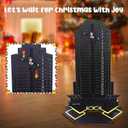 2025 Advent Calendar, Wooden Diehard Advent Calendar Dropped Nakatomi Plaza Tabletop Christmas Countdown Calendar Ornament for Kids Adults Home Decoration (Black-A)