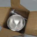 Bekith Mortar and Pestle Sets 18/8 Brushed Stainless Steel Spice Grinder Pill Crusher Molcajete Herb Bowl