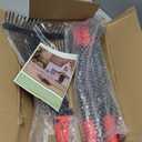 TAILERNRUYE 76 Inch Rake for Leaves, Adjustable 18 Metal Tines with Expandable Head Garden Rakes for Lawns Heavy Duty Metal Rake for Leaves Yard Gardening Grass Outdoor Debris