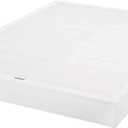 Amazon Basics Sturdy Smart Box Spring Bed Base, 7-Inch Height Mattress Foundation, Tool-Free Easy Assembly, Full, 74" x 53" x 7", White
