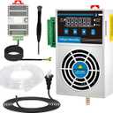 Grow Tent Dehumidifier, Smart Temp and Humidity Controller with External Heating or Cooling Interface, Auto Dehumidification Kit for Safes/Cabinets/Electric Box/Closets, AC/DC 85-265V, Auto Shut Off