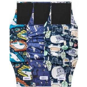 Washable Dog Diapers Male Reusable, Premium Belly Bands for Male Dogs, Pack of 3, High Absorbing Extra Large Male Dog Pee Wraps for Doggies in Incontinence or Excitable Urination and Training(XL)