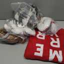 Geelin 5 Pcs Christmas Throw Pillows Gingerbread Christmas Tree Pillows Snowflake Candy Canes Shape Pillows Stuffed Plush Merry Christmas Decorations for Bed Home Sofa Couch Party