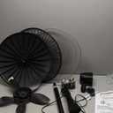 Lasko Oscillating Cyclone Pedestal Fan, Adjustable Height, Timer, Remote Control, 3 Speeds, for Bedroom, Living Room, Home Office, 18", Black, 1843