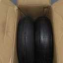Taifa 13 Inch 2 PCS Rubber Pneumatic Replacement Tires and Wheels 4.00-6 with 5/8'' Axle Bore Hole, Inflated Air Wheel for Wheelbarrow/Wagon/Hand Truck/Trolley/Garden Scooter etc.