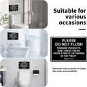 "Please Do Not Flush" Sign - 7.8" x 11.9" Heavy - Duty Aluminum Bathroom Sign (146)