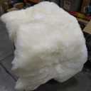 Woolous Sheepskin Rug 4x6 ft - Large Genuine New Zealand Lambskin Wool Quad Pelt Sheep Skin Fur Throw Area Rug for Nursery, Bedroom, and Living Room Decor (Ivory-White)