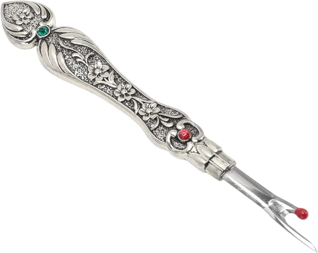 Seam Remover ToolThread Remove Seam Remover Tool Set DIY Portable Hand Stitch Remover Thread Remover Tool with Sewing Position Tape for Needlework Copper at Use Our with Design 3 pack (Silver)