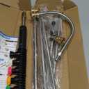 Sealegend Pressure Washer Extension Wand with 6 Spray Nozzle Tips for Gutter Cleaning up to 9FT, Upgrade Power Washer Lance with 30, 90, U-shaped Curved Rod, 1/4" Quick Connect, 4000 PSI