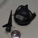 DEWENWILS 120V LED Outdoor Spotlight Christmas, 3 Extra Lenses (Red Green Yellow), 5.5W 5000K Plug in Spotlight, Waterproof Landscape Light for Yard, Tree Flag, Holiday, 5FT Extension Cord, UL Listed (Black)