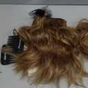 REECHO Invisible Wire Hair Extensions with Thinner Softer Lace Weft (Light Reddish Brown with Highlights, 12 Inch (Pack of 1))