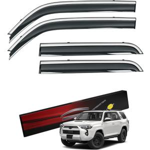 Rain Guards Compatible with Toyota 4Runner 2010-2023 2024 Side Window Deflectors Window Visors Out-Channel Guard Deflector Vent Visor-4pcs