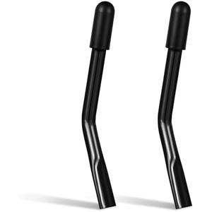 Hariendny Wheelchair Brake Extenders, 2-Pack Black Curved, 5 Inch, Compatible with Most Standard Wheelchairs