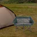 Northroad Folding Loveseat Camping Chair Portable Double Duo Full Padded Garden Chair for 2 Person Sofa w/ 2 Cup Holder,Wine Glass Holder,Mesh Storage,Support 600lbs for Picnic Beach Travel, 35.8 x 20.5 x 39.8 inches