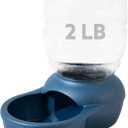 Petmate Replendish Gravity Feeder W/Microban, Pearl Peacock Blue, 2 LB, Made in USA