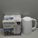 BLACK+DECKER 1.7L Cordless Electric Kettle, KE1560W, Premium Texture, Water Window, Rapid Boil, Auto Shutoff, White