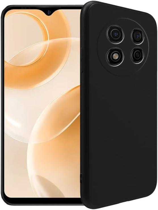 Silicone Case for Ulefone Note 15, Silky-Soft Touch Full-Body Protective Case, Shockproof Bumper Protection Cover with Microfiber Lining (Black)