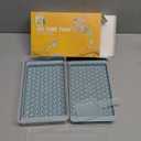 WIBIMEN Mini Ice Cube Trays, 0.55 Tiny Pebble Ice for Iced Coffee & Cocktails, Fast Chill, Easy Twist Release, Stackable with Lid & Storage Bin (2 Pack, Blue)