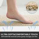 Square Shower Mat Non Slip, 27 x 27 Inch Anti Slip Shower Mats Without Suction Cups, Quick Drying Bathtub Mat, Foot Scrubber PVC Loofah Bath Mats for Bathroom, Tub, Sink