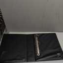 2 Inch 3 Ring Binder, D-Ring View with XtraLife Hinge, Non-Stick PVC-Free, Black, 375-Sheet Capacity, Single Binder