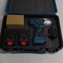 Seesii Cordless Impact Wrench 1/2 inch, High Torque 479 Ft-lbs(650Nm) Brushless Impact Gun,2500RPM w/2x4.0 Battery, 6 Sockets,8 Drill Bits, High Torque Power Impact Driver for Car Home,WH700